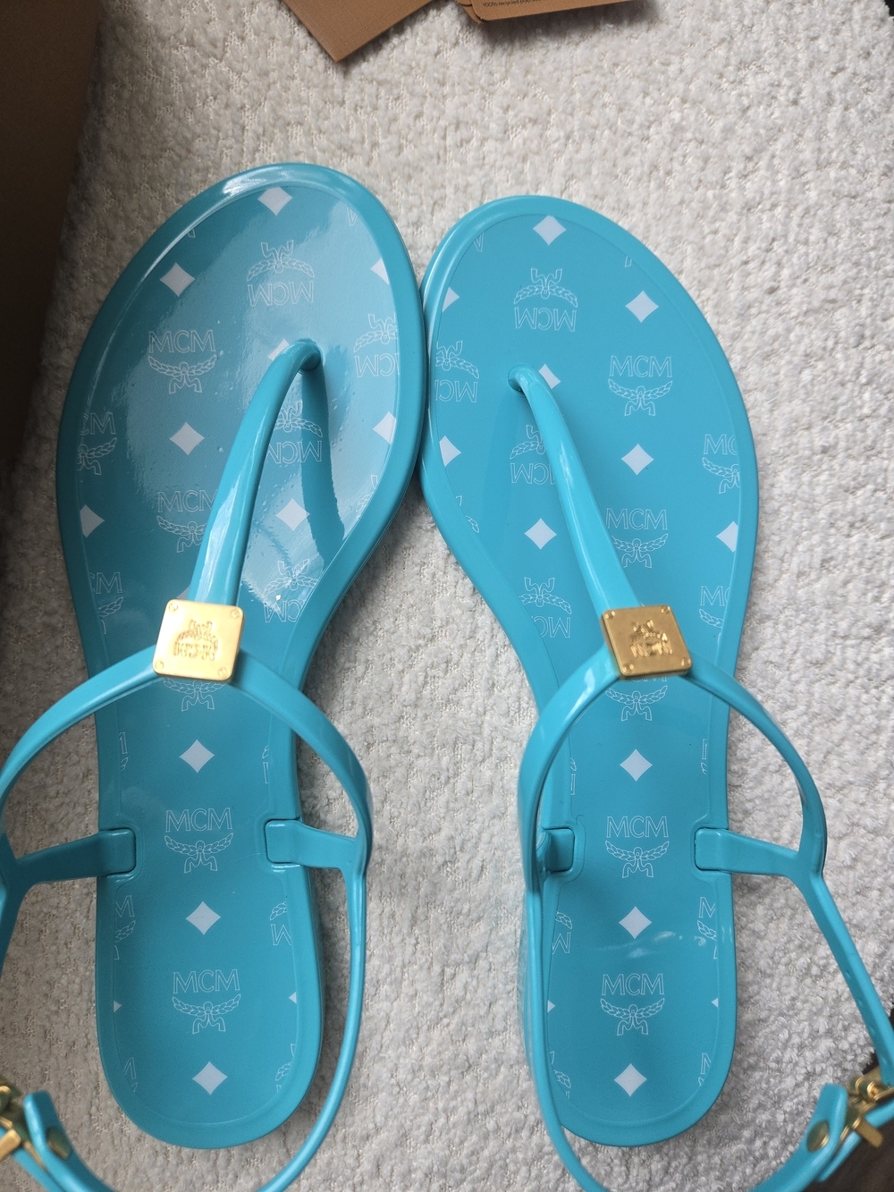 MCM Visetos Jelly Sandals – Size 39 | Brand New in Box | - Picture 4 of 14